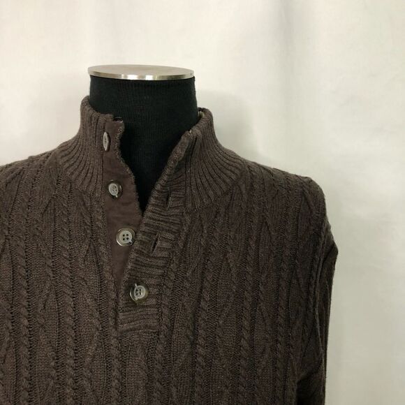 Tasso Elba Brown Sweater - Men’s L - Picture 4 of 6